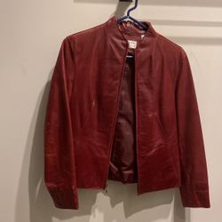 Leather Jacket Sz M 