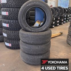 4 Used Tires 225/65r17 