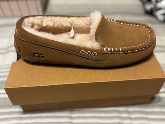 UGG Chestnut Suede Moccasin Slipper