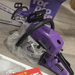 20-inch Gasoline Chainsaw, cordless Handheld Saw (20-inch purple)