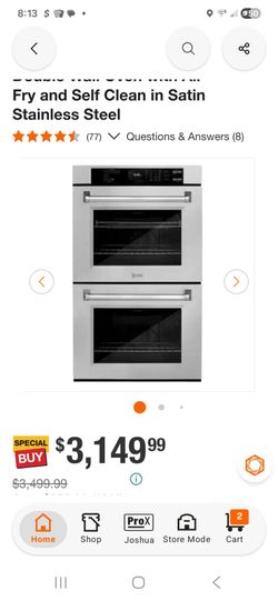 ZLINE Double Wall Oven Satin Stainless Steel
