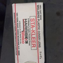 STA-KLEER welders plastic cover lens