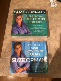 Suze Orman’s Financial Solutions library and Protect Your Tomorrow’s today Cd sets brand new