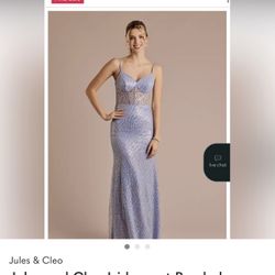 NEW Jules and Cleo Iridescent Beaded Sheath Dress