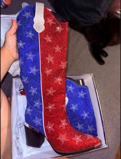 4th Of July Cowgirl Boots Size 9.5