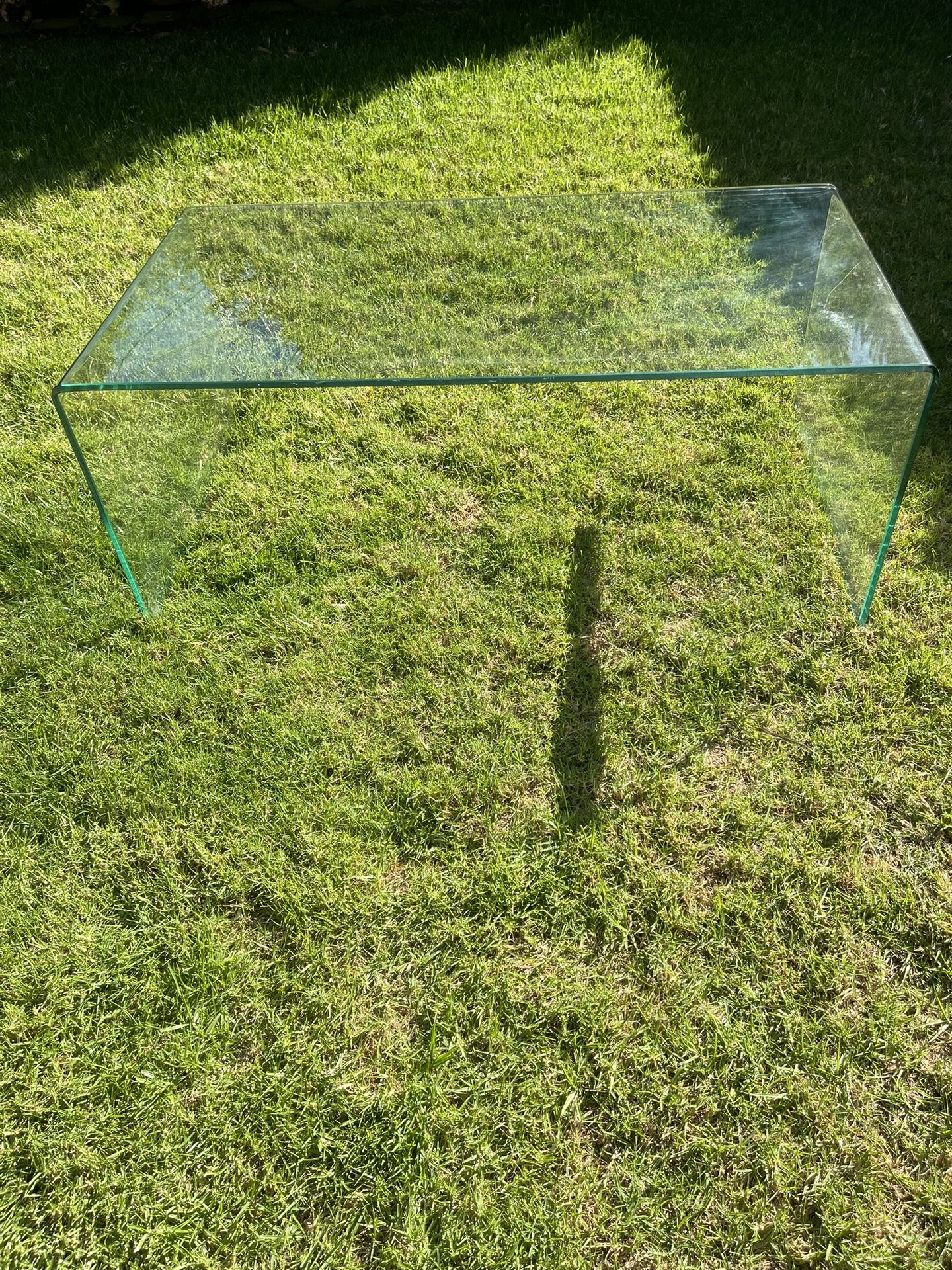 Postmodern Curved Glass Coffee Table, 1990s