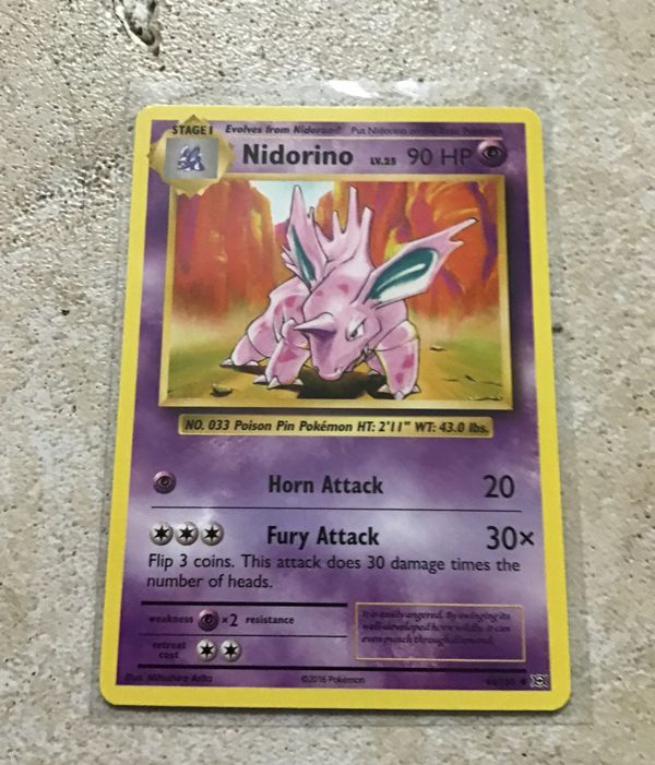 Nidorino Pokemon Card For Sale In Orlando FL OfferUp