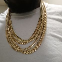 Stainless Steel Cuban Link Chains  6mm 8mm 10mm 12mm Available 60 Each 