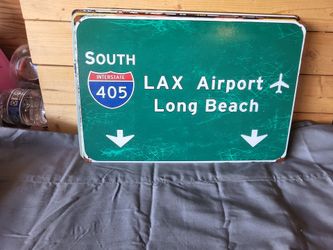 Cool LAX Airport Metal Sign 8"x12"