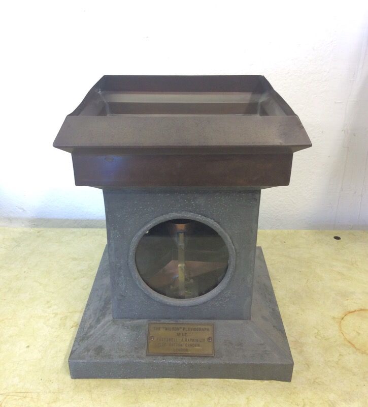 Antique English Pluviograph Rain Gauge