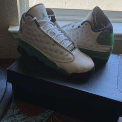 Jordan 13 Retro White Lucky Green 
