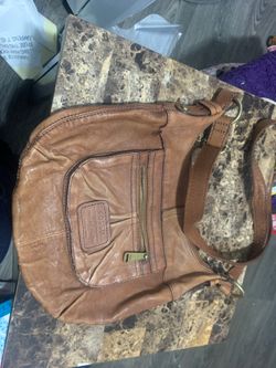 Beautiful Fossil messenger bag tan