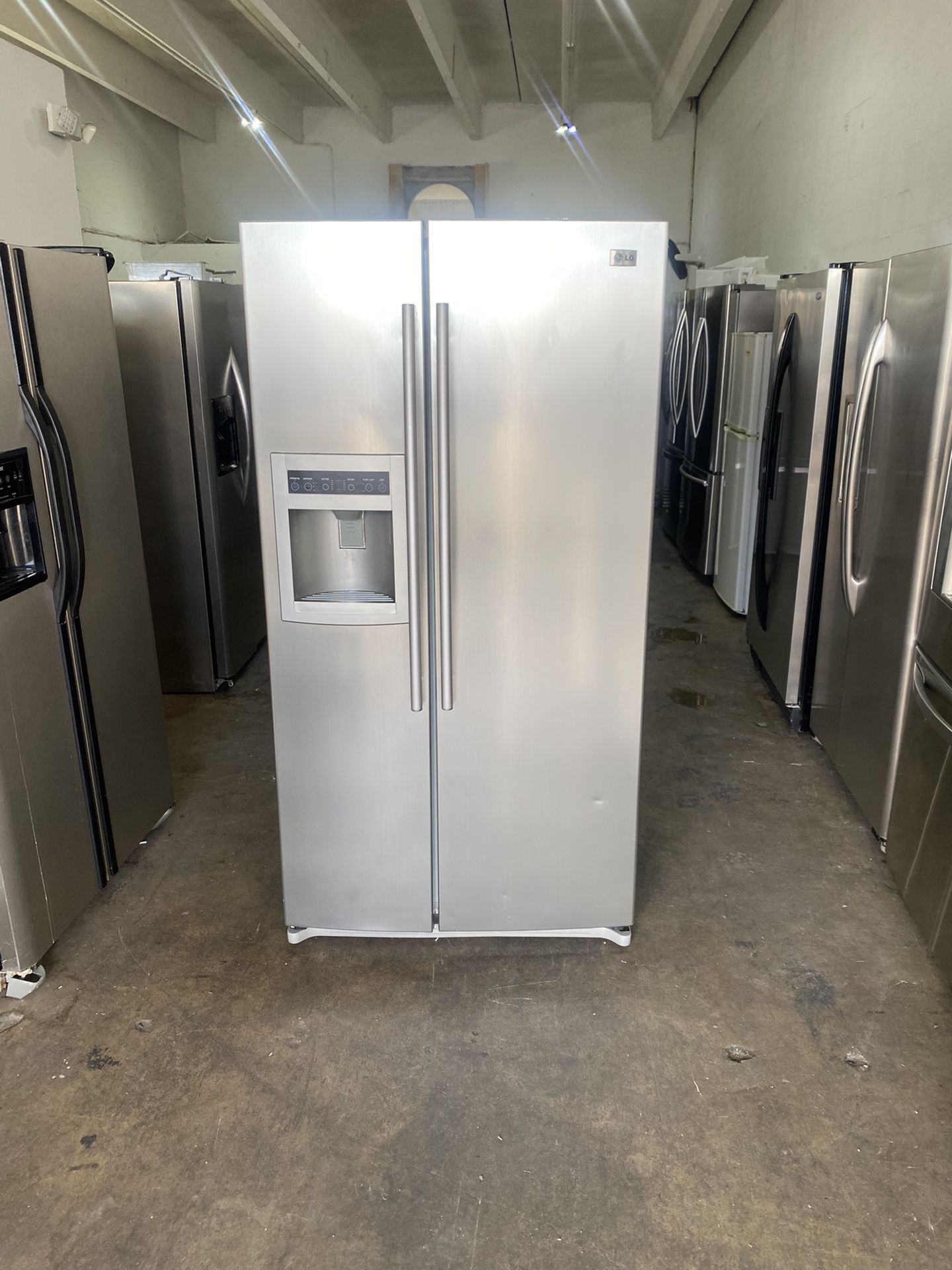 36” Lg  Fridge Refrigerator Nevera NOT WORK ICE MAKER O DISPENSER WATER, Delivery Available Warranty 100 Days Stainless Steel 