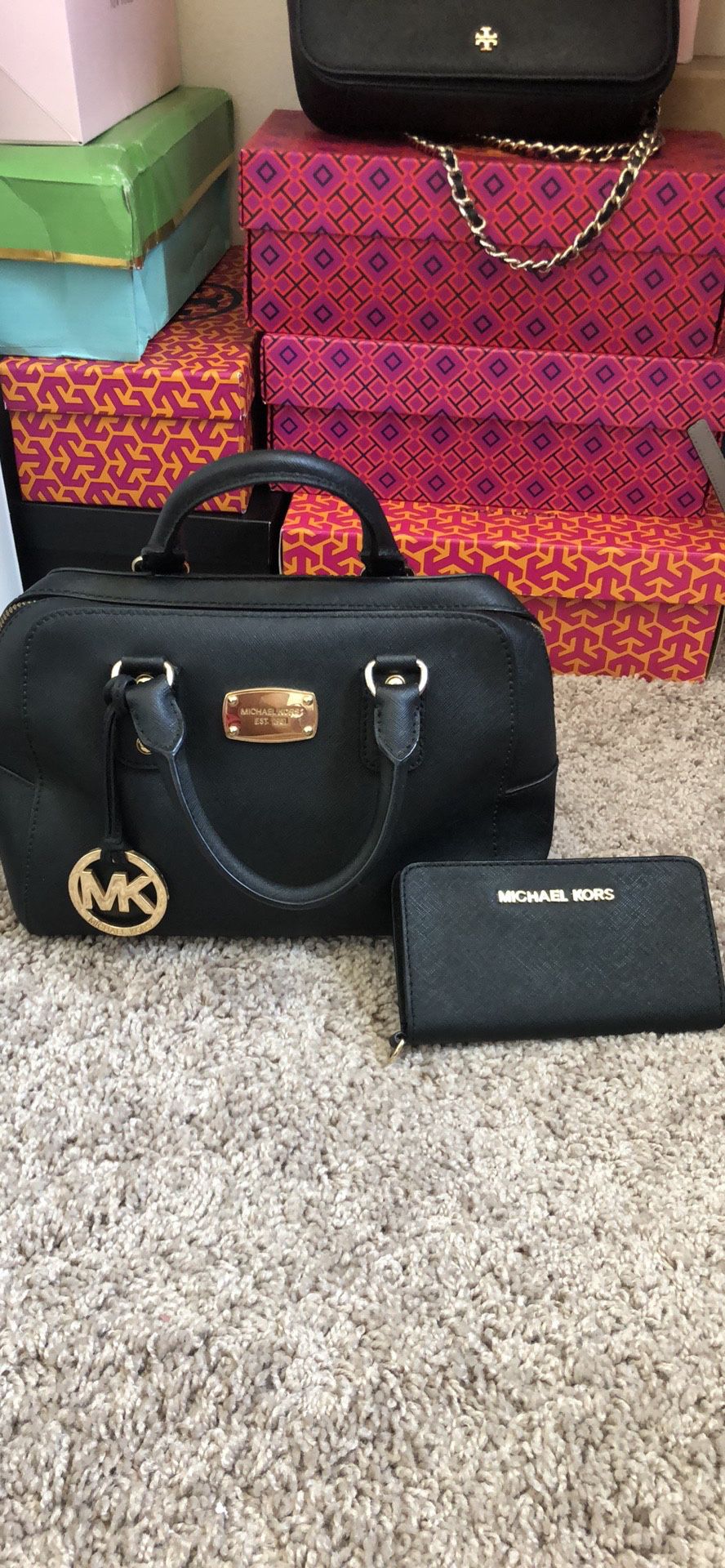 Mk handbag and a wallet