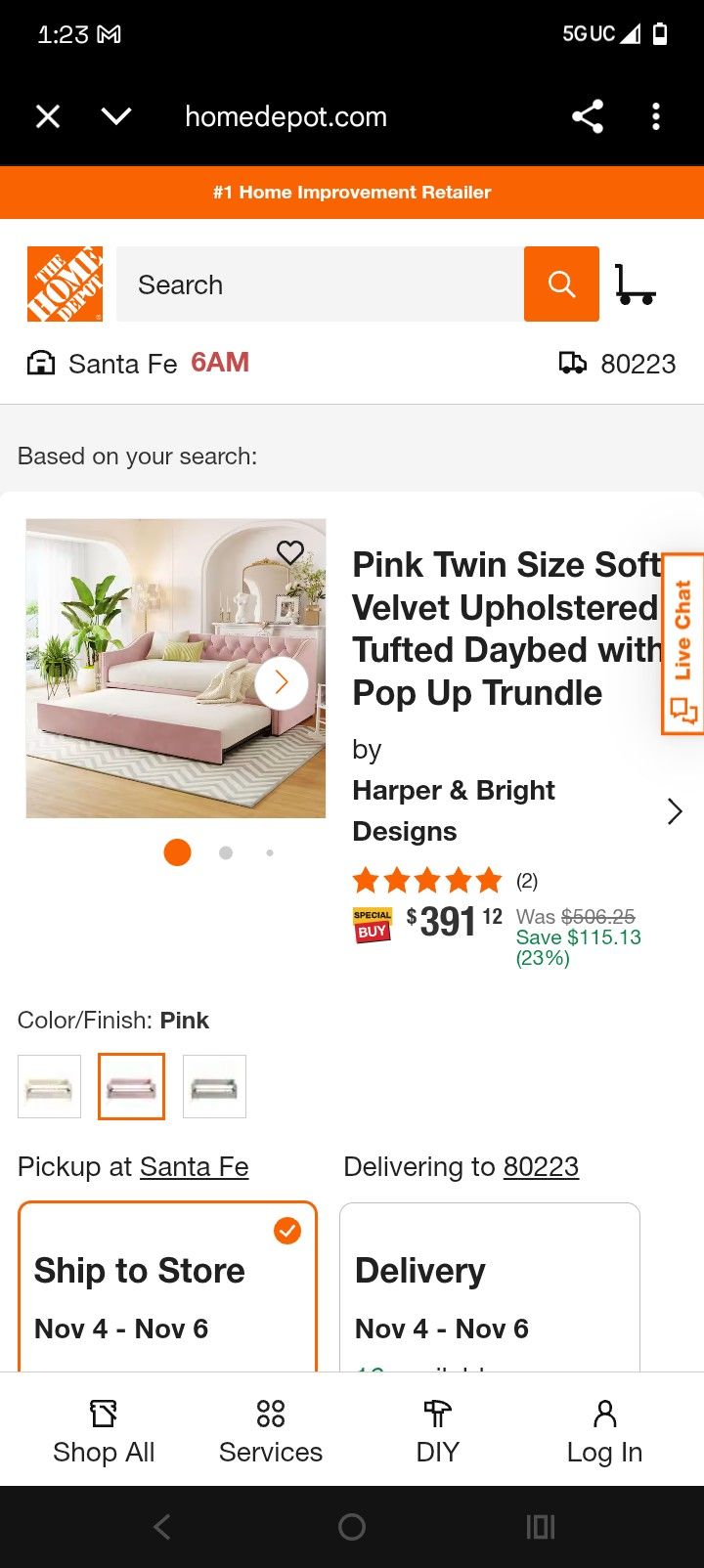 Brand new Twin Day Bed Still In Box