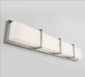 Artika Subway 35 in. 4-Light LED Stainless Steel Modern Bath Vanity Light