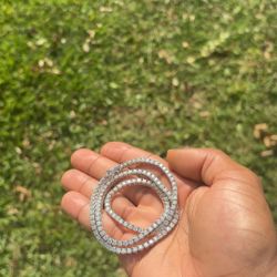3MM 18inch Tennis 925 Chain  