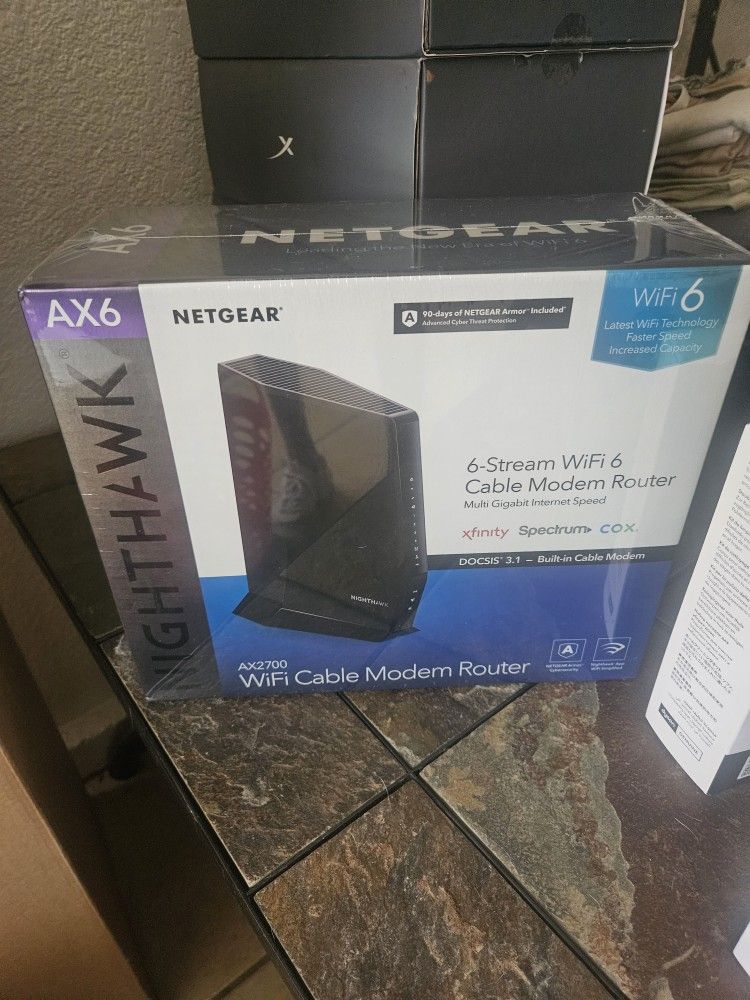 Netgear AX6 Nighthawk 6stream Cable Wifi Router