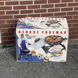 Vintage George Forman Wheel It Grill New In Box