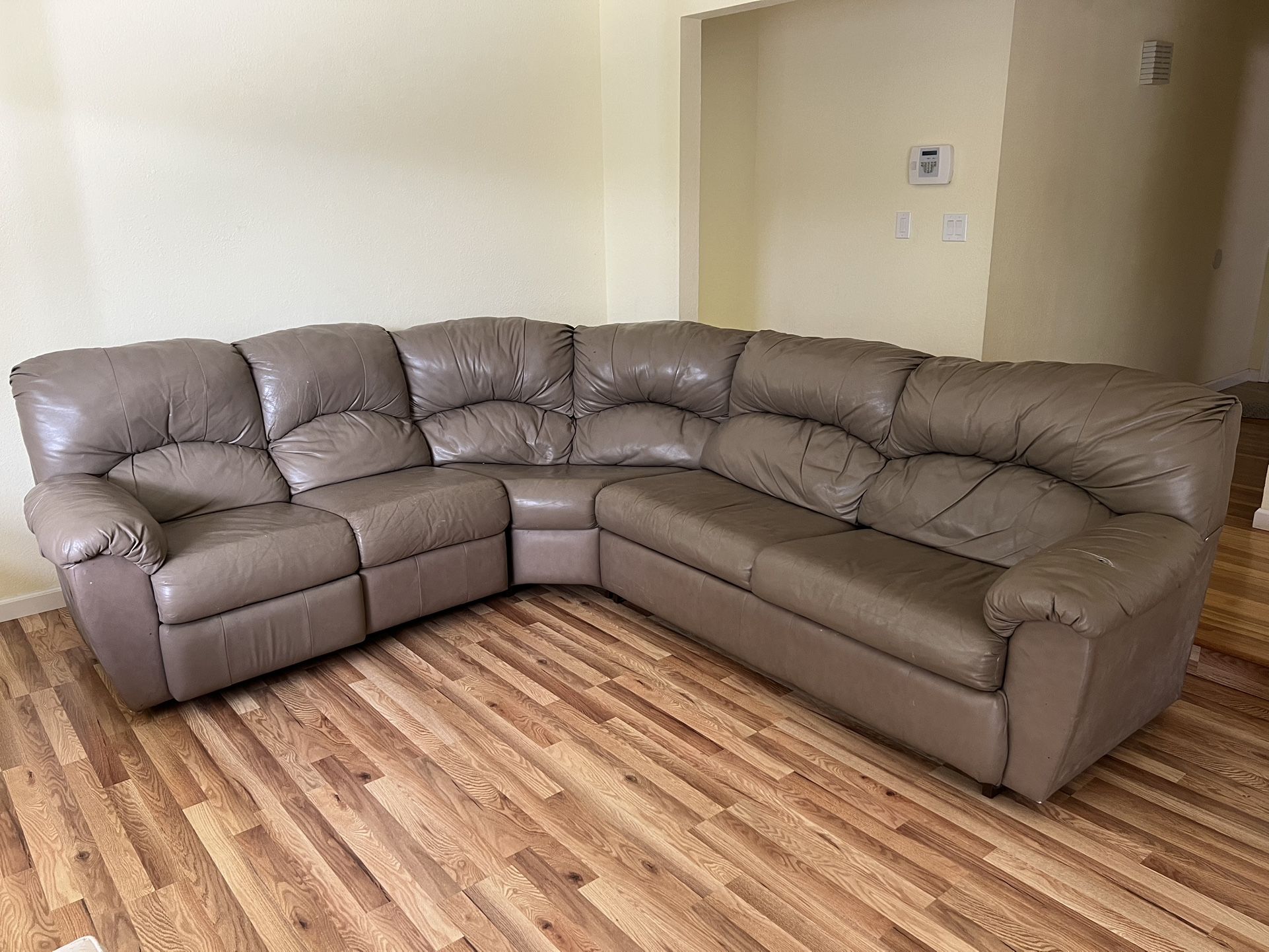 Leather Sectional Sofa Bed Recliner