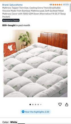 Brand new mattress topper twin size sealed