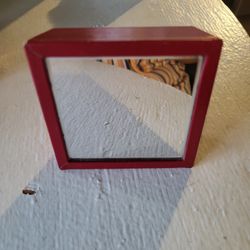 Vintage Leather Travel Mirror