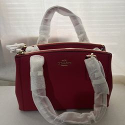 Coach Pink Leather Mini Christie Carryall-Brand New