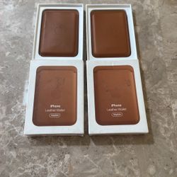 Two Apple Leather Cases 