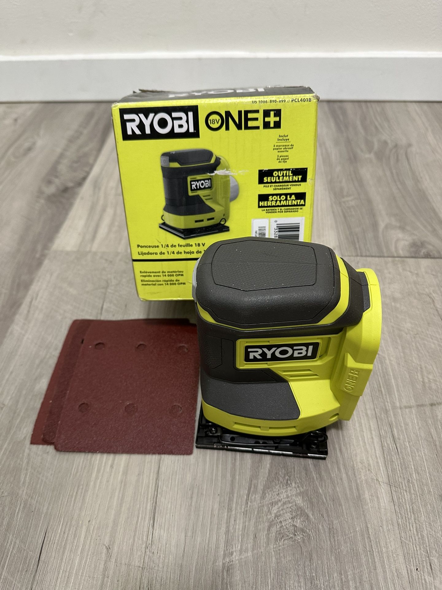 RYOBI ONE+ 18V Cordless 1/4 Sheet Sander (Tool Only)
