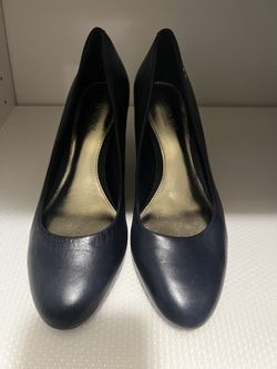 Ralph Lauren Navy Heels - New