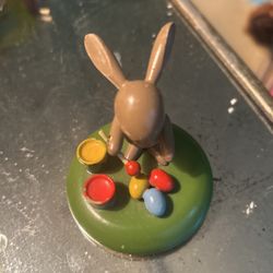 Antique German Bunny Decoration Hand-Painted