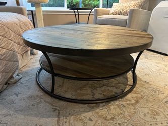 Pottery Barn Bartlett Coffee & End Table Set – Reclaimed Wood – Pristine