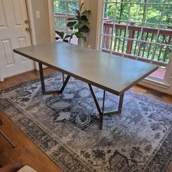 West Elm Concrete Dining Table