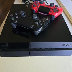 Ps4 With 2 Controllers Sony Playstation 