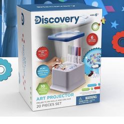 Discover Kids Art Projector 20 piece set projects art on walls and ceiling brand New 