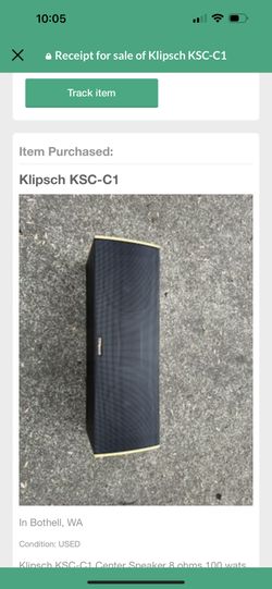Klipsch KSC-1 Center Speaker Flawless $50 Takes It