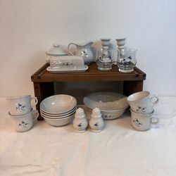 Pfaltzgraff Stoneware and Glassware Set