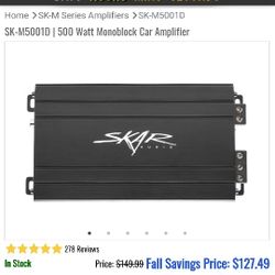 Skar Amp Sk500 Great Condition 