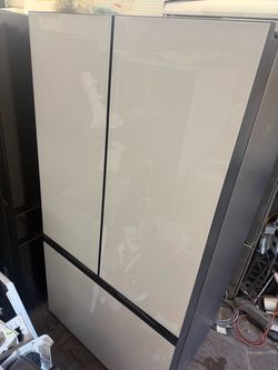 Samsung bespoke counter depth French door white panels including