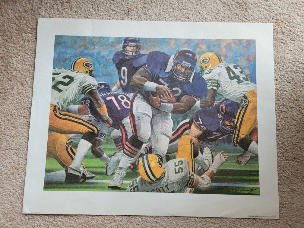 Two Chicago Bears World Championship Prints