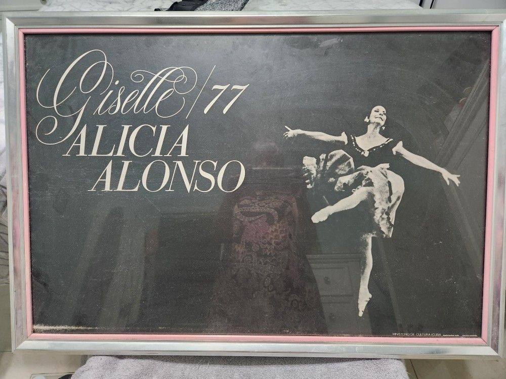 Framed Poster Ballerina Alicia Alonso