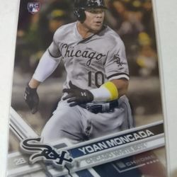 2017 Topps Chrome Yoan Moncada Rookie Baseball Card