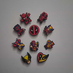 Deadpool and Wolverine Croc Charms 