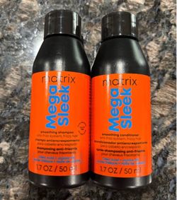NEW MATRIX MEGA SLEEK SMOOTHING ANTI FRIZZ SHAMPOO AND CONDITIONER $7 for both!