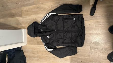 Adidas Black Puffer Jacket with Hood