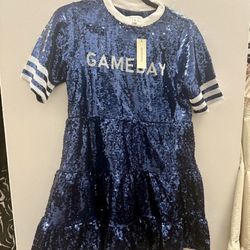 NWT sequin Game day Dress