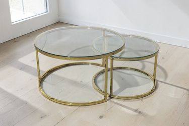 Glass Coffee Table Set – Brand New – $250