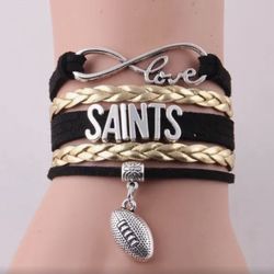 New Orleans Saints Infinity Bracelet