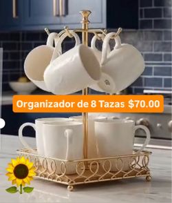 Organizador Para 8 Tazas De Lujo Nueva Línea $75.00 Especial Princess House Ventas Finales