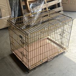 Ellie bo top dog crate gold